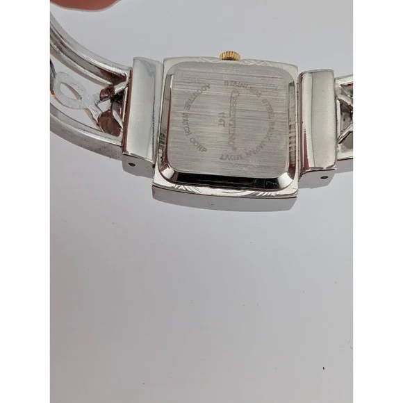 Accutime Cerentino Watch Women 25mm Silver/Gold Bangle Band- New Battery - Picture 7 of 7